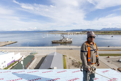 Ushuaia, Terre de Feu est la ville la plus australe du globe.Située à la pointe de l'Argentine cette province est la porte de l'antartique.photo © Jean-Marie Liot.