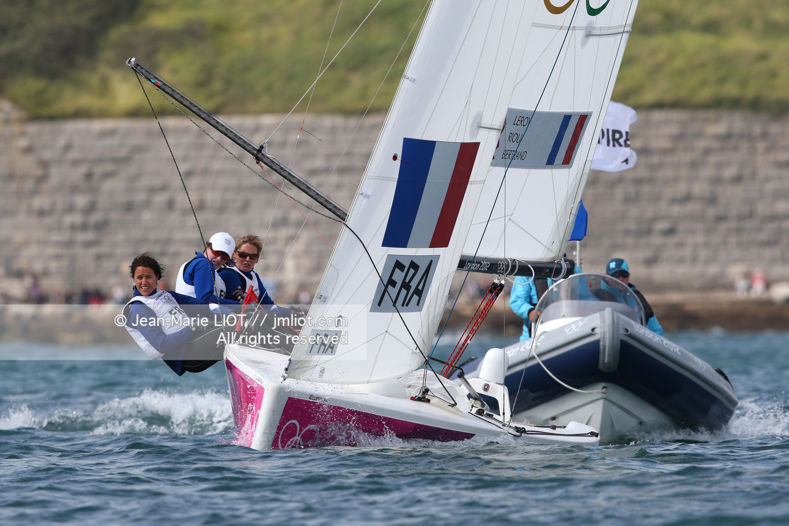 LONDON 2012 - SAILING - COURSE ELLIOTT 6M WOMEN.