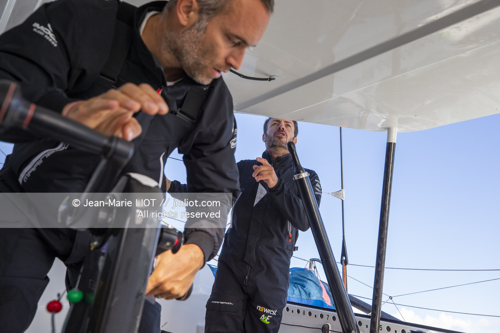 FABRICE AMEDEO ET ERIC PERON - TRANSAT JACQUES VABRE 2019 - A BORD