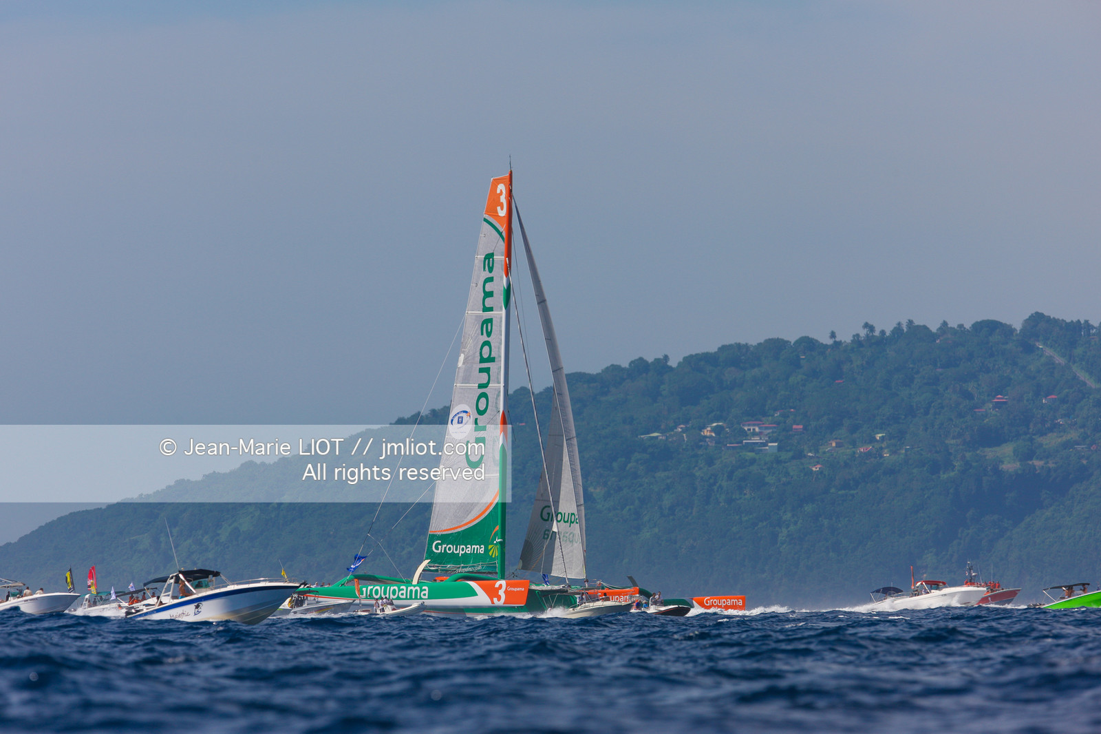 ROUTE DU RHUM 2010 - FRANCK CAMMAS - ARRIVEE