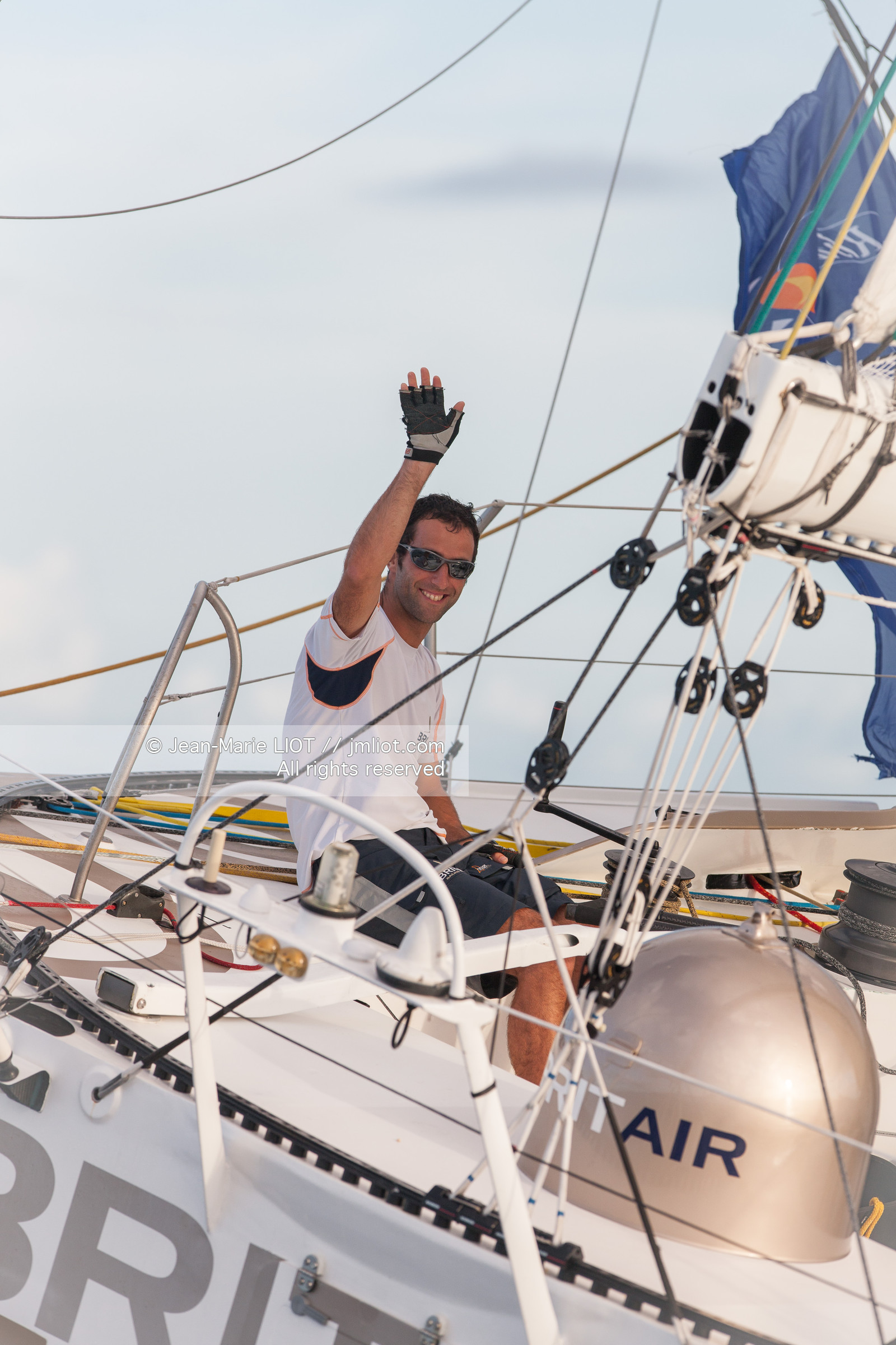 ROUTE DU RHUM 2010 - ARRIVEE DE ARMEL LE CLEAC'H