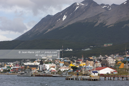 Ushuaia, Terre de Feu est la ville la plus australe du globe.Située à la pointe de l'Argentine cette province est la porte de l'antartique.photo © Jean-Marie Liot.