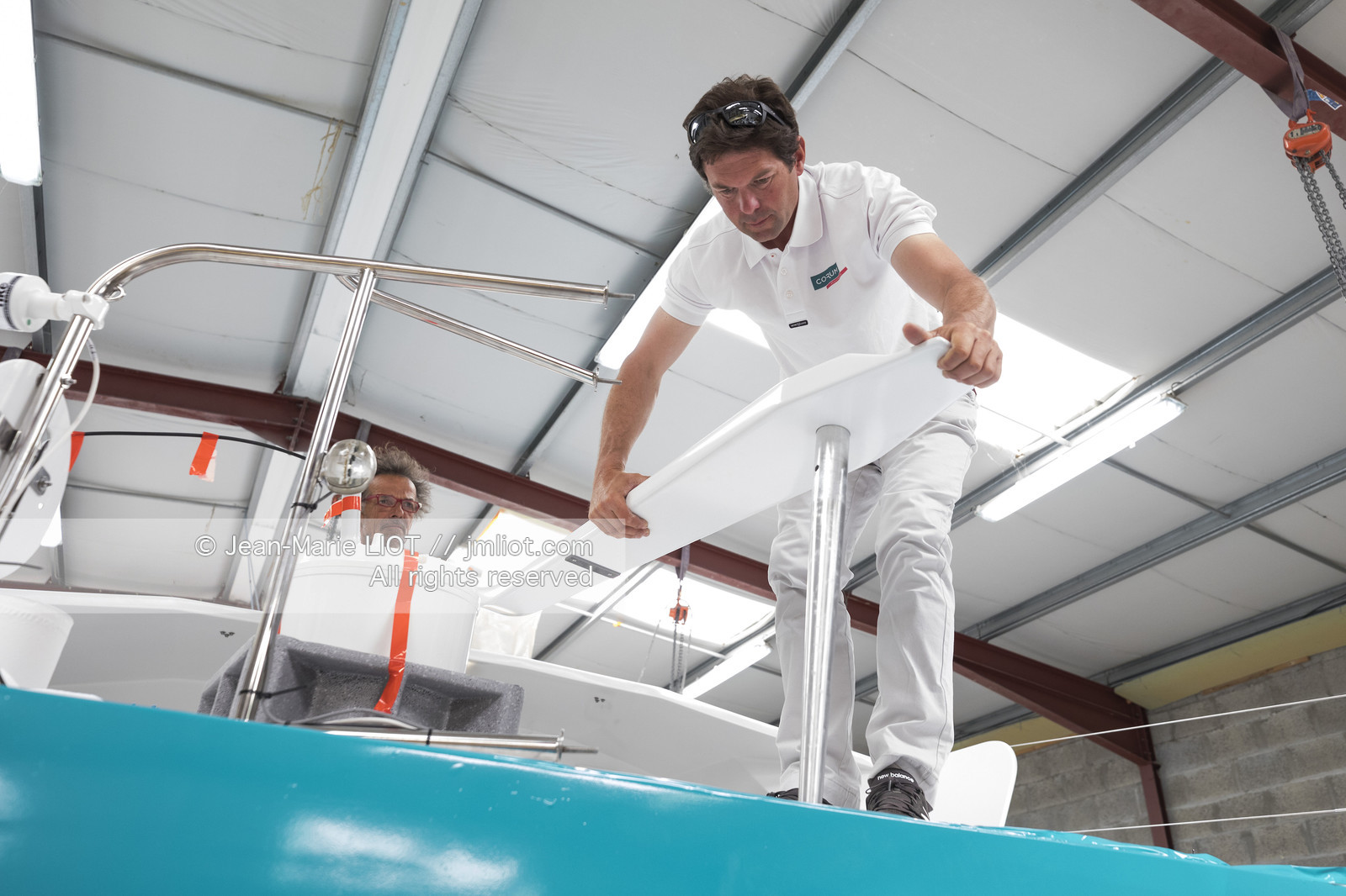 NICOLAS TROUSSEL 2018 - CLASS 40 CORUM - CHANTIER - PORTRAIT