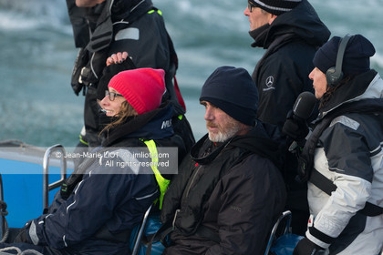 Les Sables d'Olonne, le 19 janvier 2017 arrivée d'Armel Le Cléac'h (FR) skipper de l'imoca Banque Populaire arrive 1er du Vendee globe 2016-2017. Photo © Jean-Marie Liot   DPPI