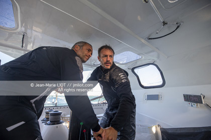 FABRICE AMEDEO ET ERIC PERON - TRANSAT JACQUES VABRE 2019 - A BORD