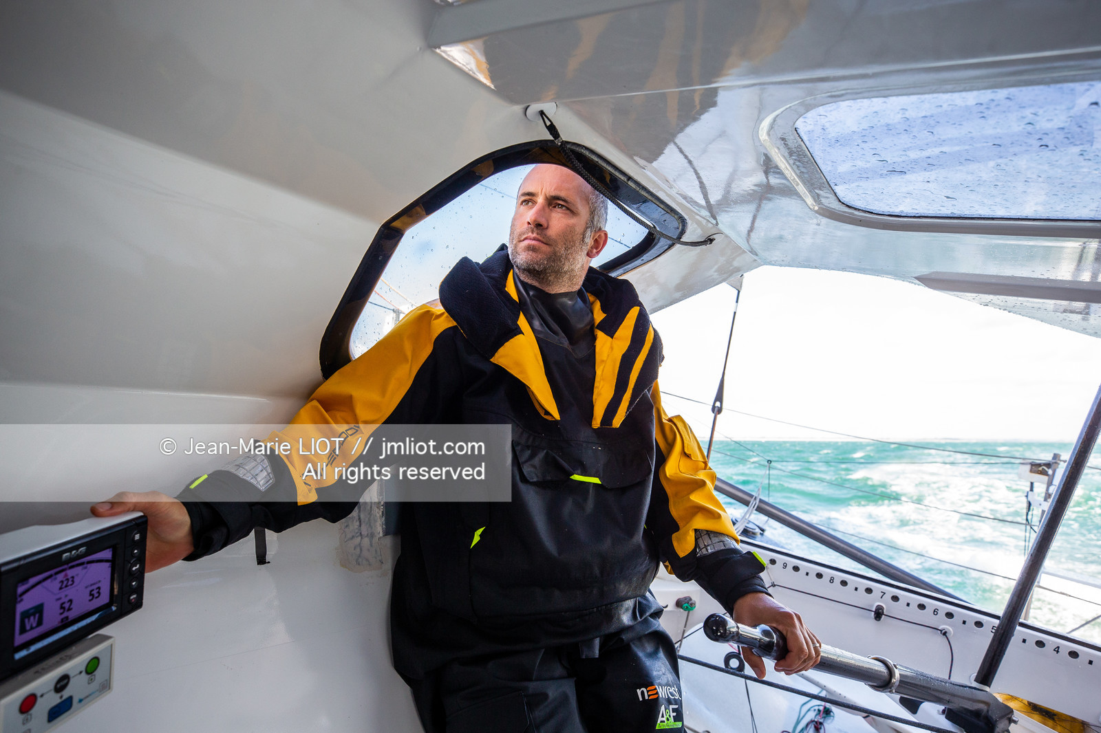 FABRICE AMEDEO ET ERIC PERON - TRANSAT JACQUES VABRE 2019 - A BORD