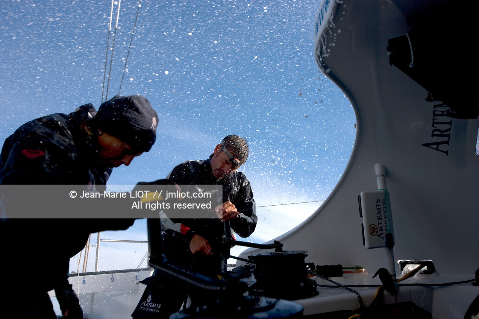 A BORD D'ARTEMIS AVEC SAM DAVIES ET SYDNEY GAVIGNET