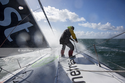 FABRICE AMEDEO ET ERIC PERON - TRANSAT JACQUES VABRE 2019 - A BORD