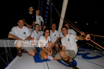 LE 19 novembre 2011, Arrivée au Costa Rica, de François Gabart et Sébastien Col à bord de l'imoca Macif. Photo © Jean-Marie Liot DPPI.