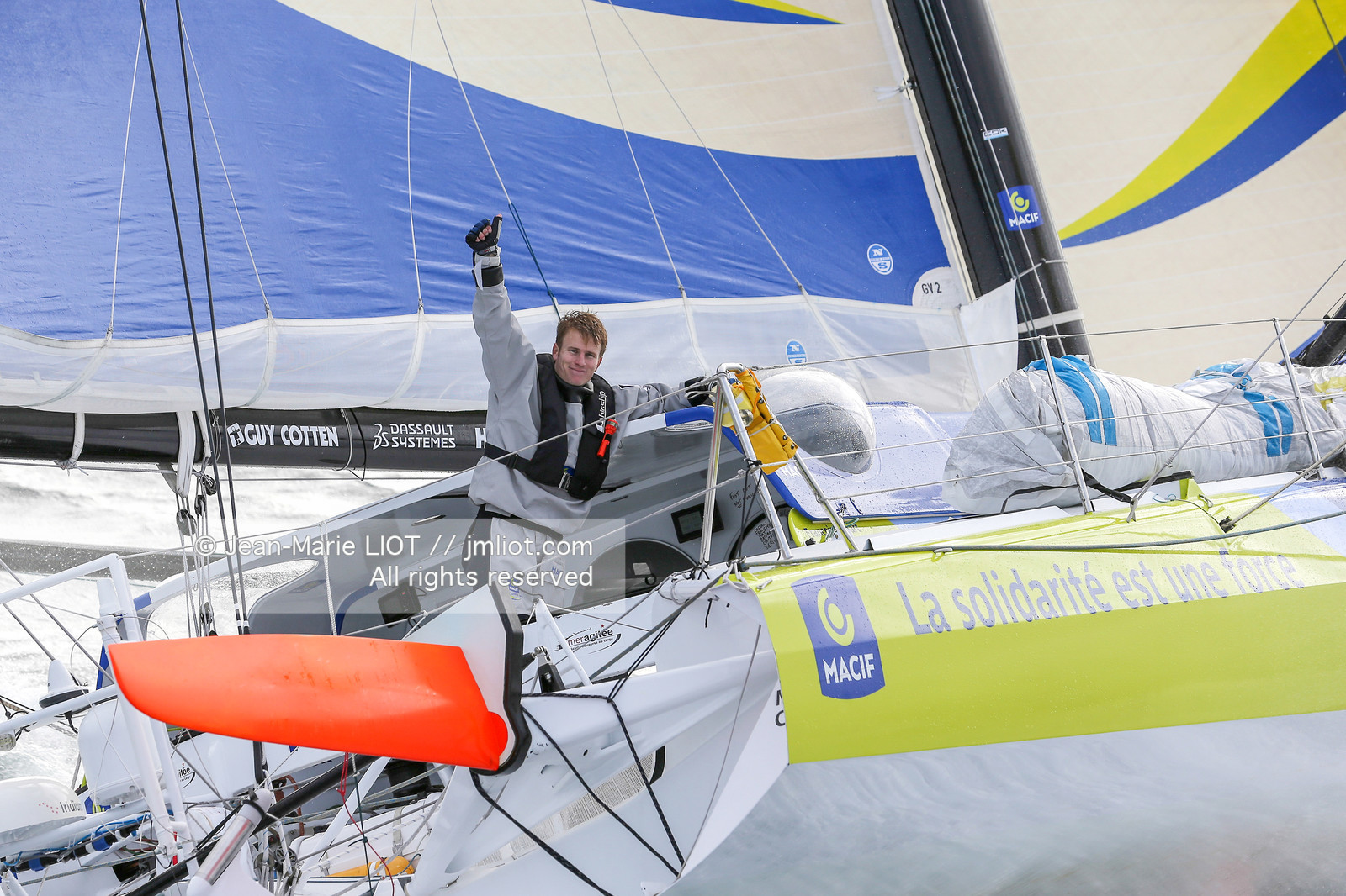 VENDEE GLOBE 2012-2013 - DEPART- JEAN-MARIE LIOT DPPI