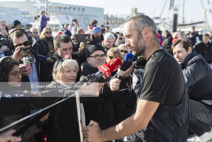 VENDEE GLOBE 2016-2017 - FABRICE AMEDEO - NEWREST-MATMUT - ARRIVEE
