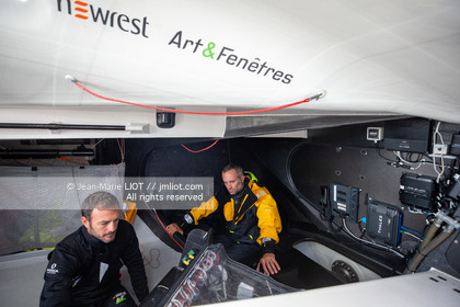 FABRICE AMEDEO ET ERIC PERON - TRANSAT JACQUES VABRE 2019 - A BORD