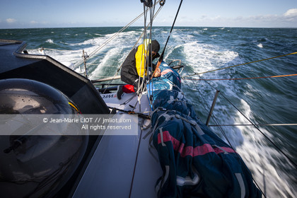FABRICE AMEDEO ET ERIC PERON - TRANSAT JACQUES VABRE 2019 - A BORD