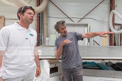 NICOLAS TROUSSEL 2018 - CLASS 40 CORUM - CHANTIER - PORTRAIT