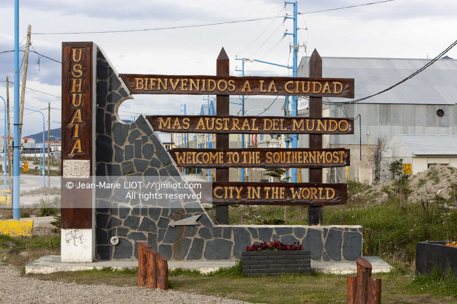 Ushuaia, Terre de Feu est la ville la plus australe du globe.Située à la pointe de l'Argentine cette province est la porte de l'antartique.photo © Jean-Marie Liot.