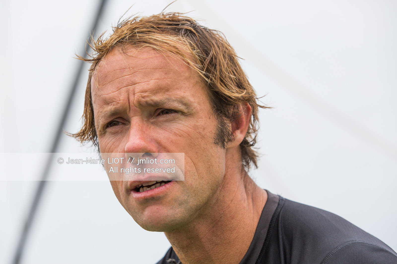 Itajaï(Brésil), samedi 7 novembre 2015, Thomas Coville et Jean-Luc Nélias deuxiémes au classement Ultim de la Transat Jacques Vabre sur SODEBO. Photo © JEAN-MARIE LIOT   DPPI.