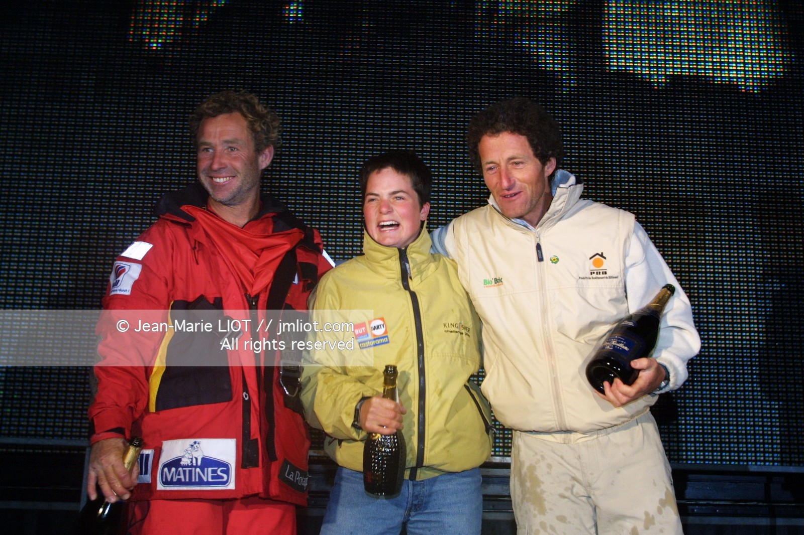 VENDEE GLOBE 2001- ARRIVEE ROLAND JOURDAIN