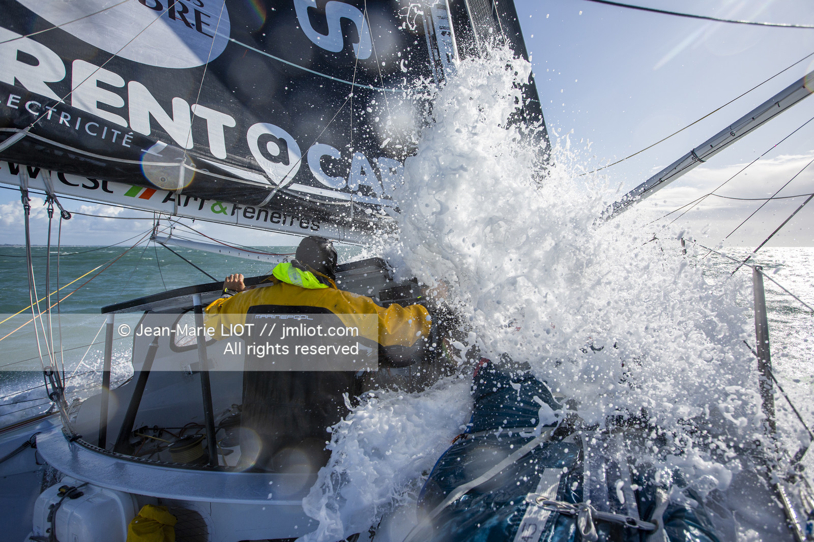 FABRICE AMEDEO ET ERIC PERON - TRANSAT JACQUES VABRE 2019 - A BORD