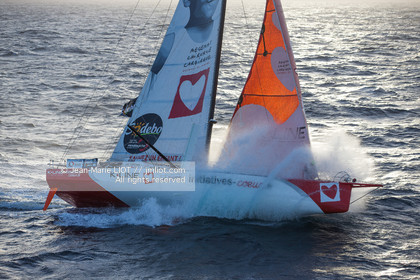 VENDEE GLOBE 2016-2017 - TANGUY DE LAMOTTE - INITIATIVES COEUR