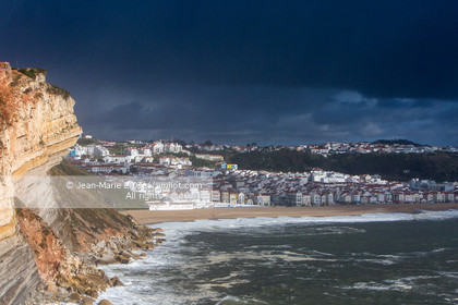 Portugal, plage de Nazaré