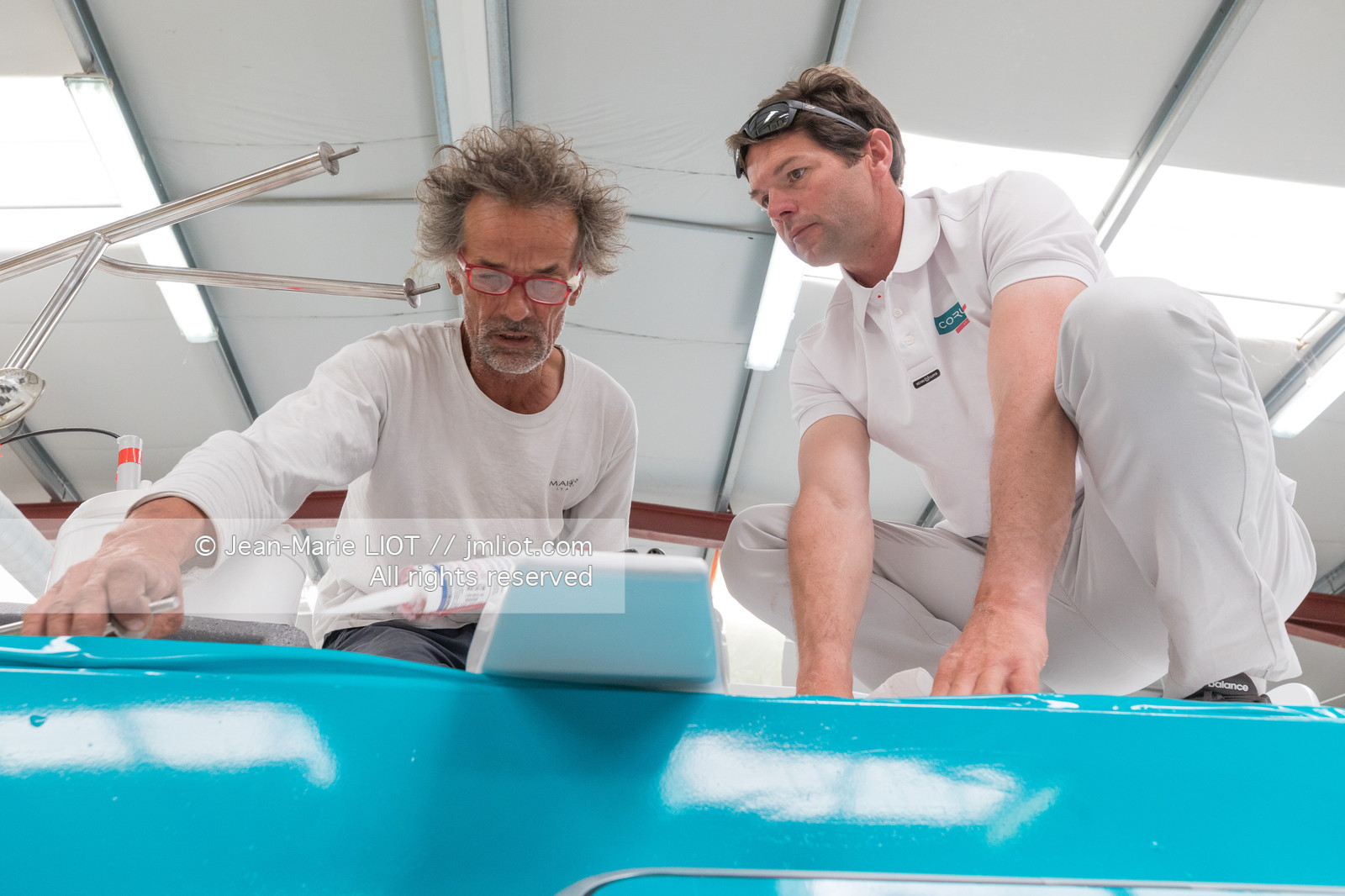 NICOLAS TROUSSEL 2018 - CLASS 40 CORUM - CHANTIER - PORTRAIT