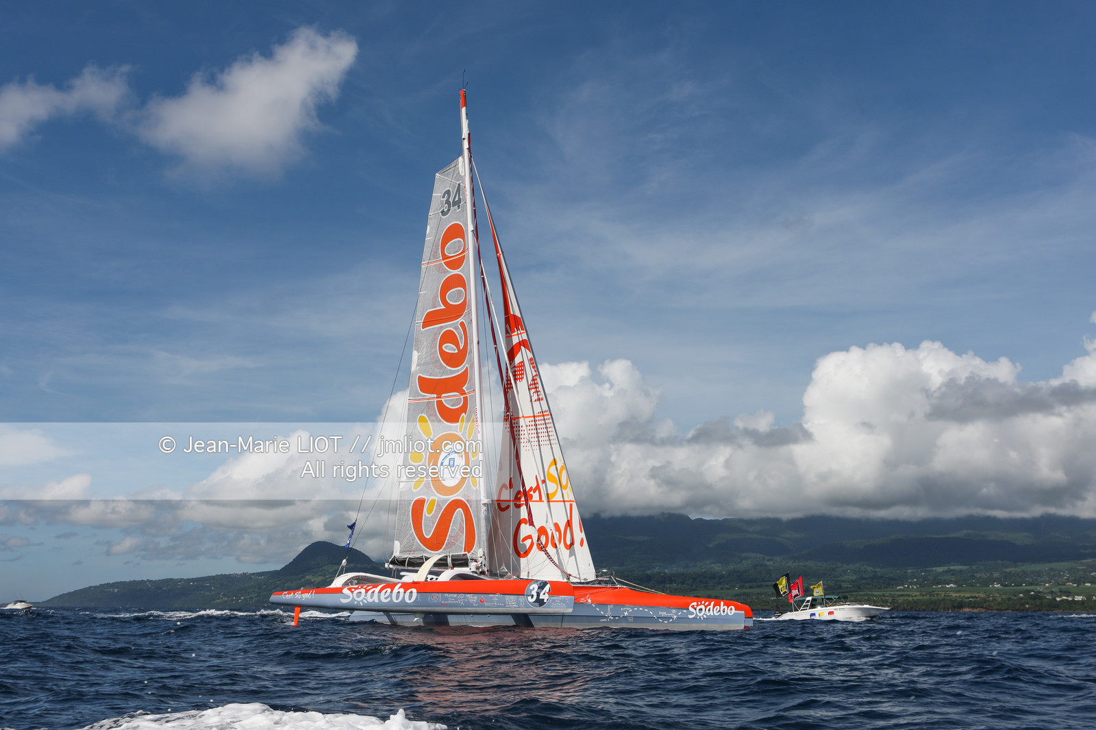 ROUTE DU RHUM 2010 - MAXI TRIMARAN SODEBO - THOMAS COVILLE