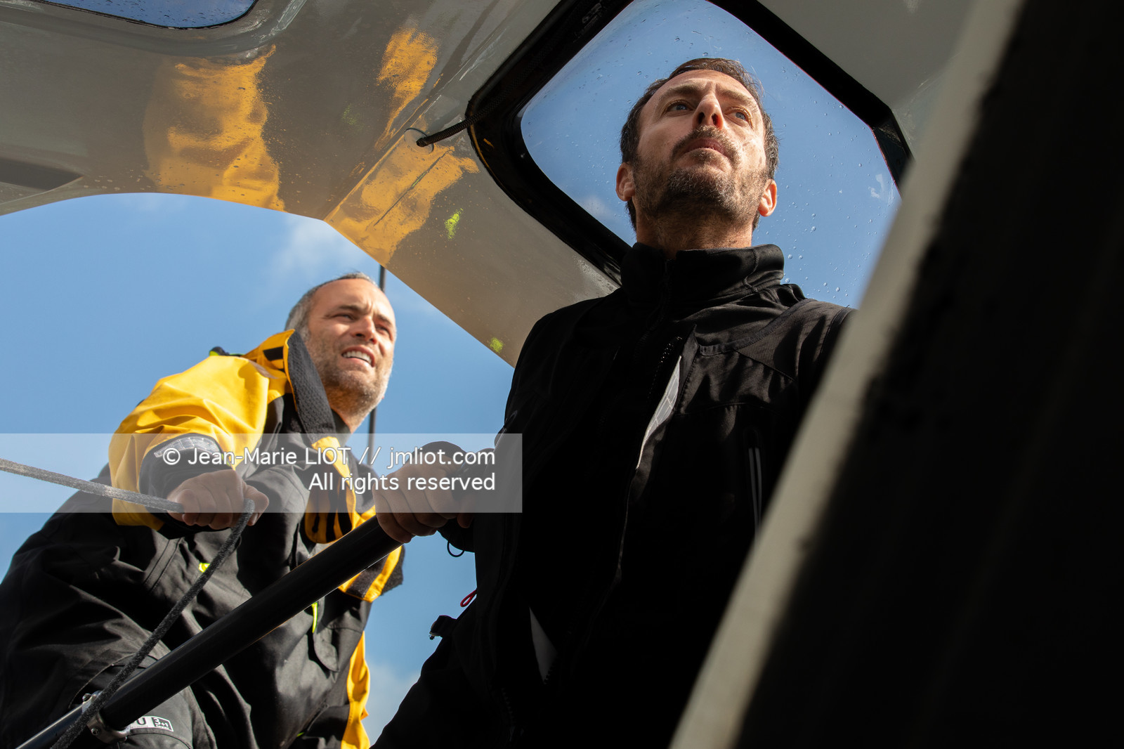 FABRICE AMEDEO ET ERIC PERON - TRANSAT JACQUES VABRE 2019 - A BORD