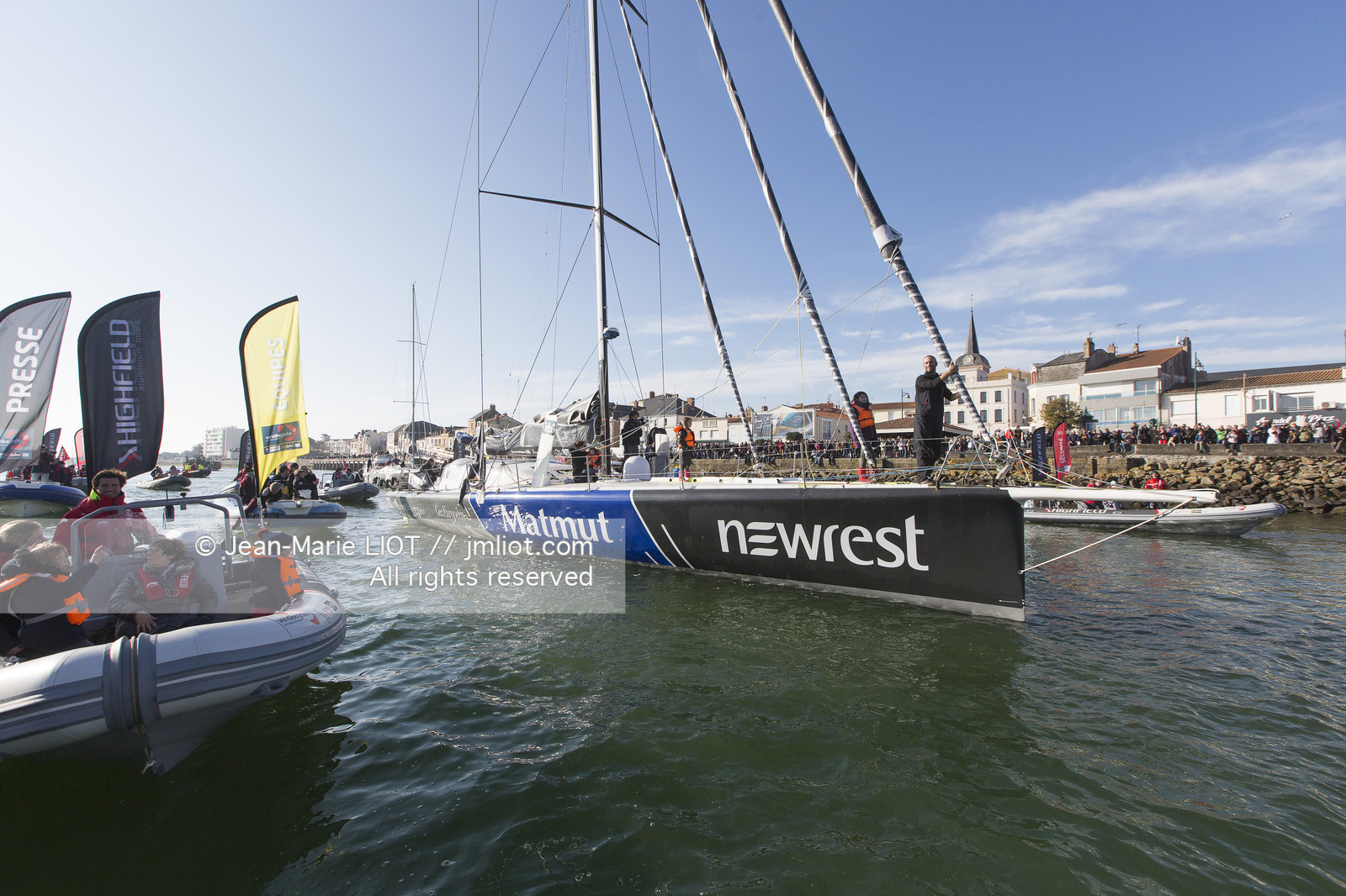 VENDEE GLOBE 2016-2017 - FABRICE AMEDEO - NEWREST-MATMUT - ARRIVEE