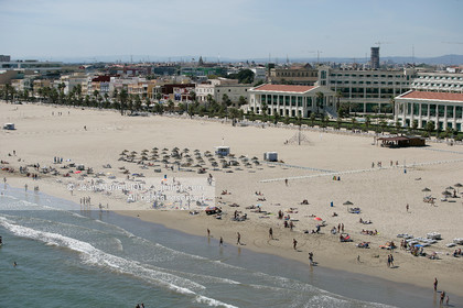 Vue aerienne de Valence, Espagne.photo© Jean-Marie Liot .