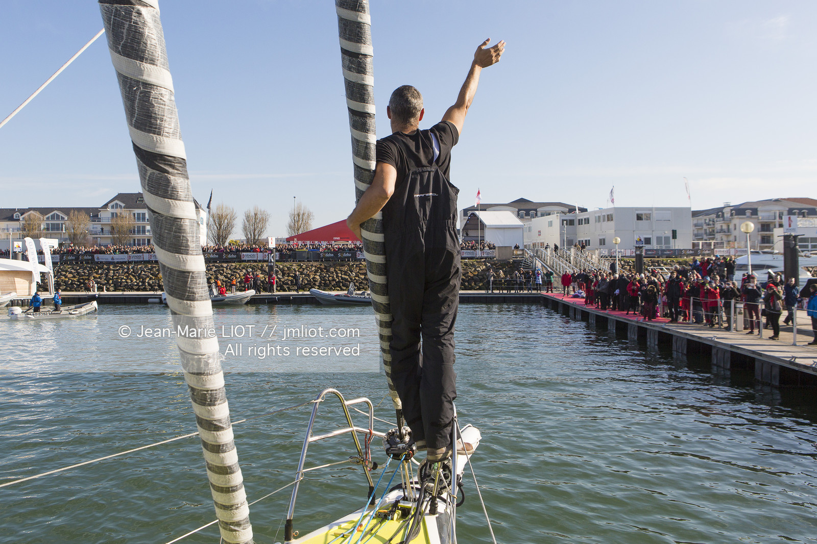 VENDEE GLOBE 2016-2017 - FABRICE AMEDEO - NEWREST-MATMUT - ARRIVEE