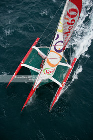 MAXI TRIMARAN SODEBO - THOMAS COVILLE - RECORD TOUR DU MONDE EN SOLITAIRE - 2008..