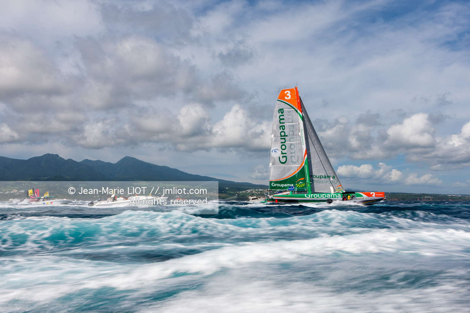 ROUTE DU RHUM 2010 - FRANCK CAMMAS - ARRIVEE