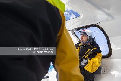 FABRICE AMEDEO ET ERIC PERON - TRANSAT JACQUES VABRE 2019 - A BORD