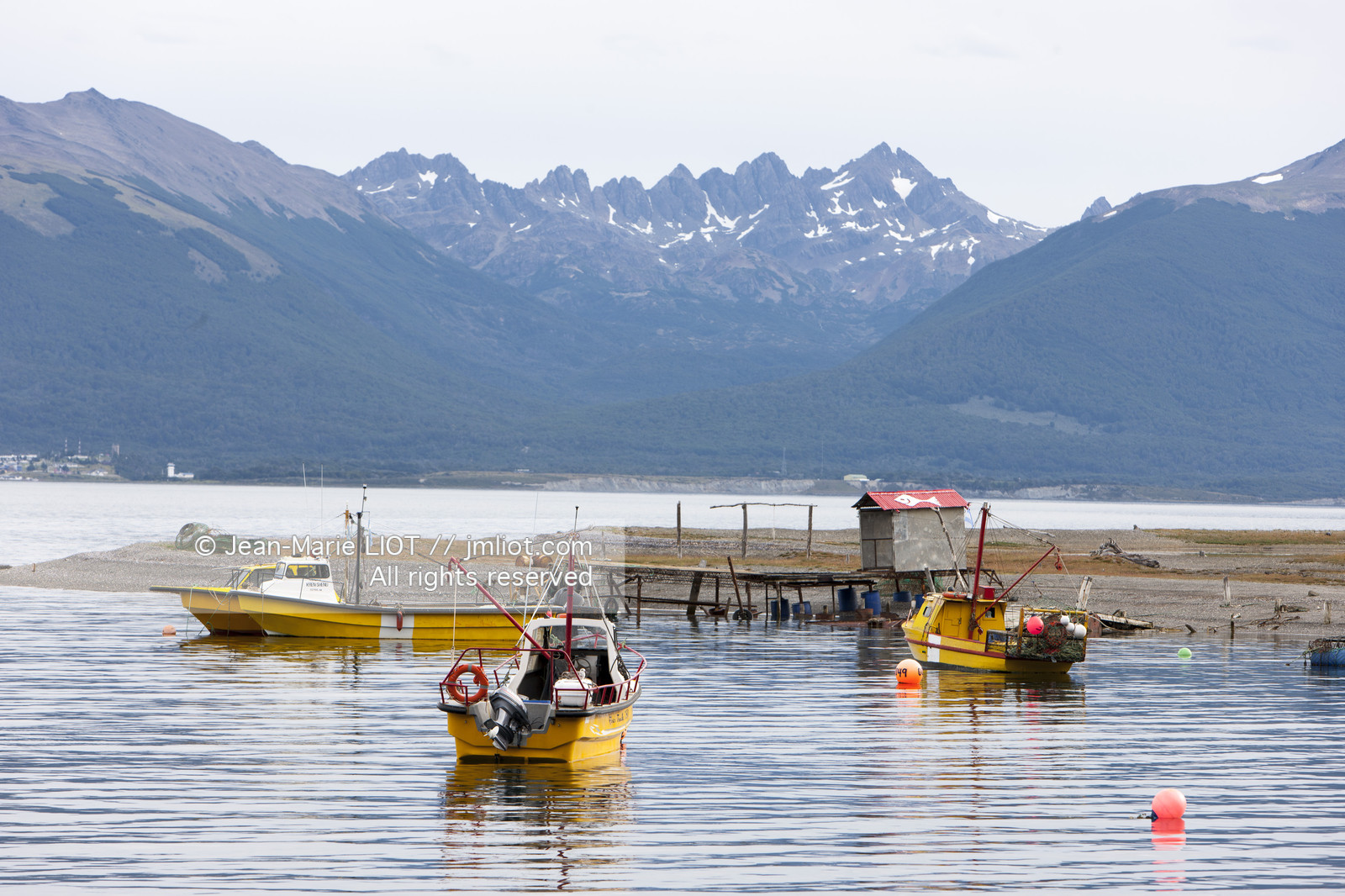 Ushuaia, Terre de Feu est la ville la plus australe du globe.Située à la pointe de l'Argentine cette province est la porte de l'antartique.photo © Jean-Marie Liot.