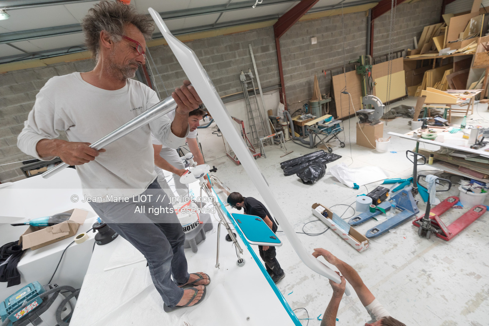 NICOLAS TROUSSEL 2018 - CLASS 40 CORUM - CHANTIER - PORTRAIT