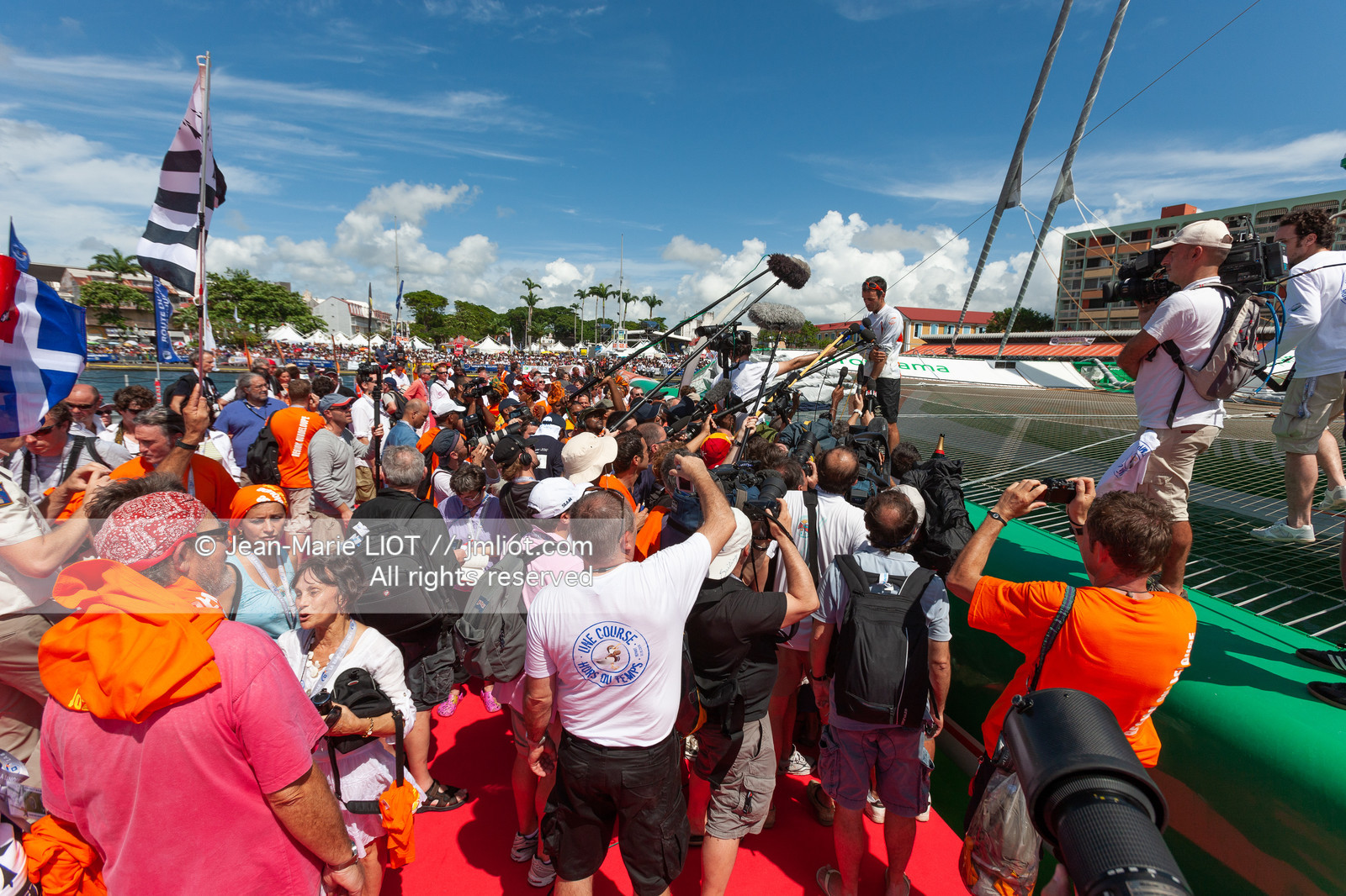 ROUTE DU RHUM 2010 - FRANCK CAMMAS - ARRIVEE