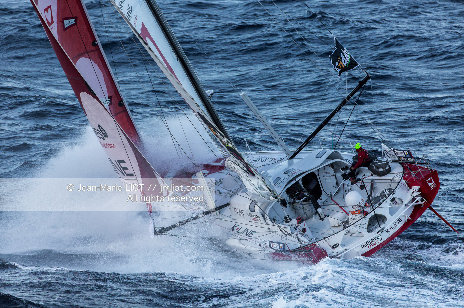 VENDEE GLOBE 2016-2017 - TANGUY DE LAMOTTE - INITIATIVES COEUR
