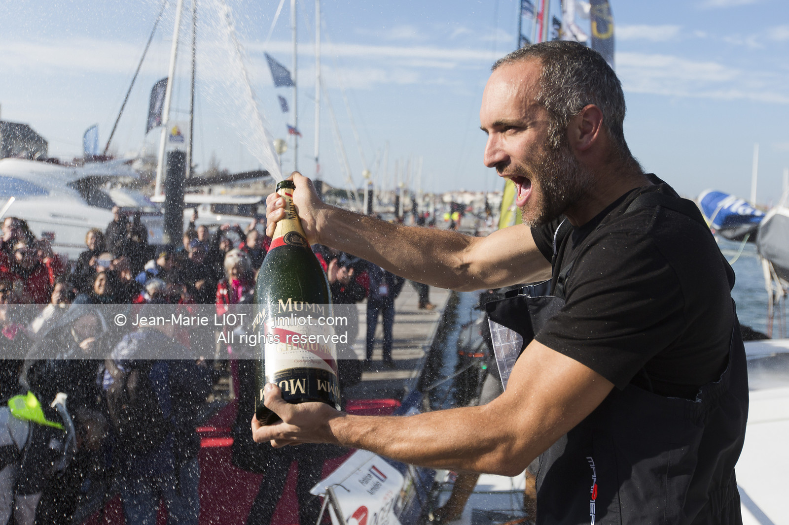 VENDEE GLOBE 2016-2017 - FABRICE AMEDEO - NEWREST-MATMUT - ARRIVEE