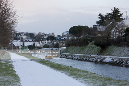 VANNES- MORBIHAN SOUS LA NEIGE.PHOTO © JEAN-MARIE LIOT