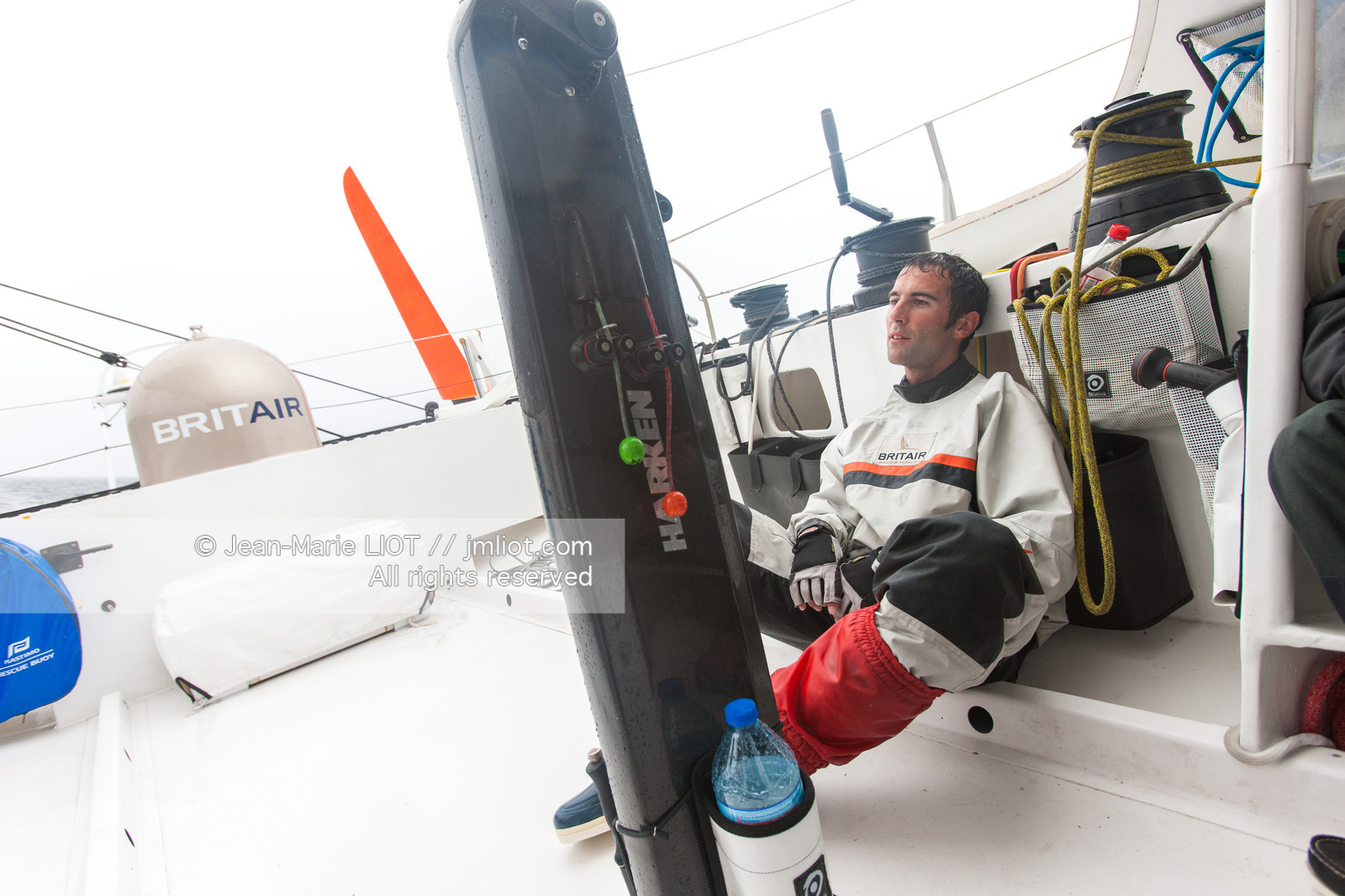 SAILING ARMEL LE CLEACH BRIT AIR IMOCA