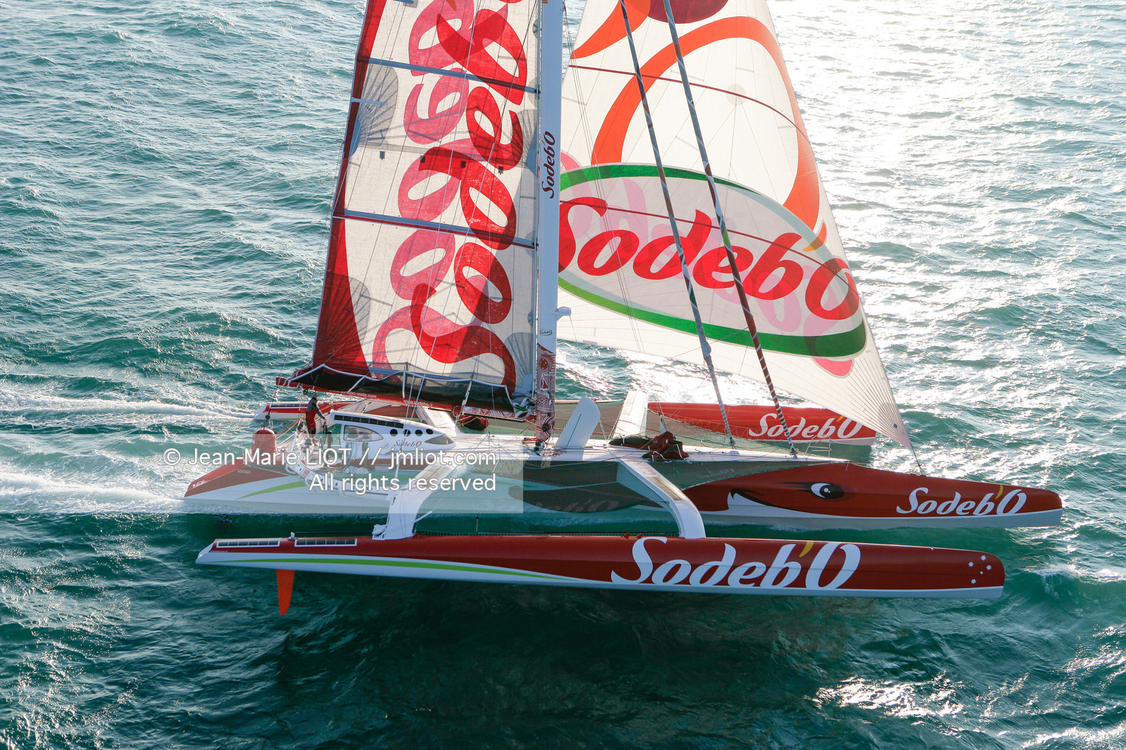 MAXI TRIMARAN SODEBO - THOMAS COVILLE - RECORD TOUR DU MONDE EN SOLITAIRE..