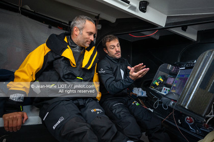 FABRICE AMEDEO ET ERIC PERON - TRANSAT JACQUES VABRE 2019 - A BORD