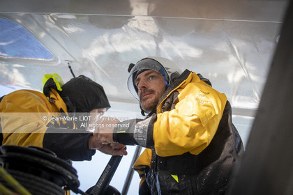 FABRICE AMEDEO ET ERIC PERON - TRANSAT JACQUES VABRE 2019 - A BORD