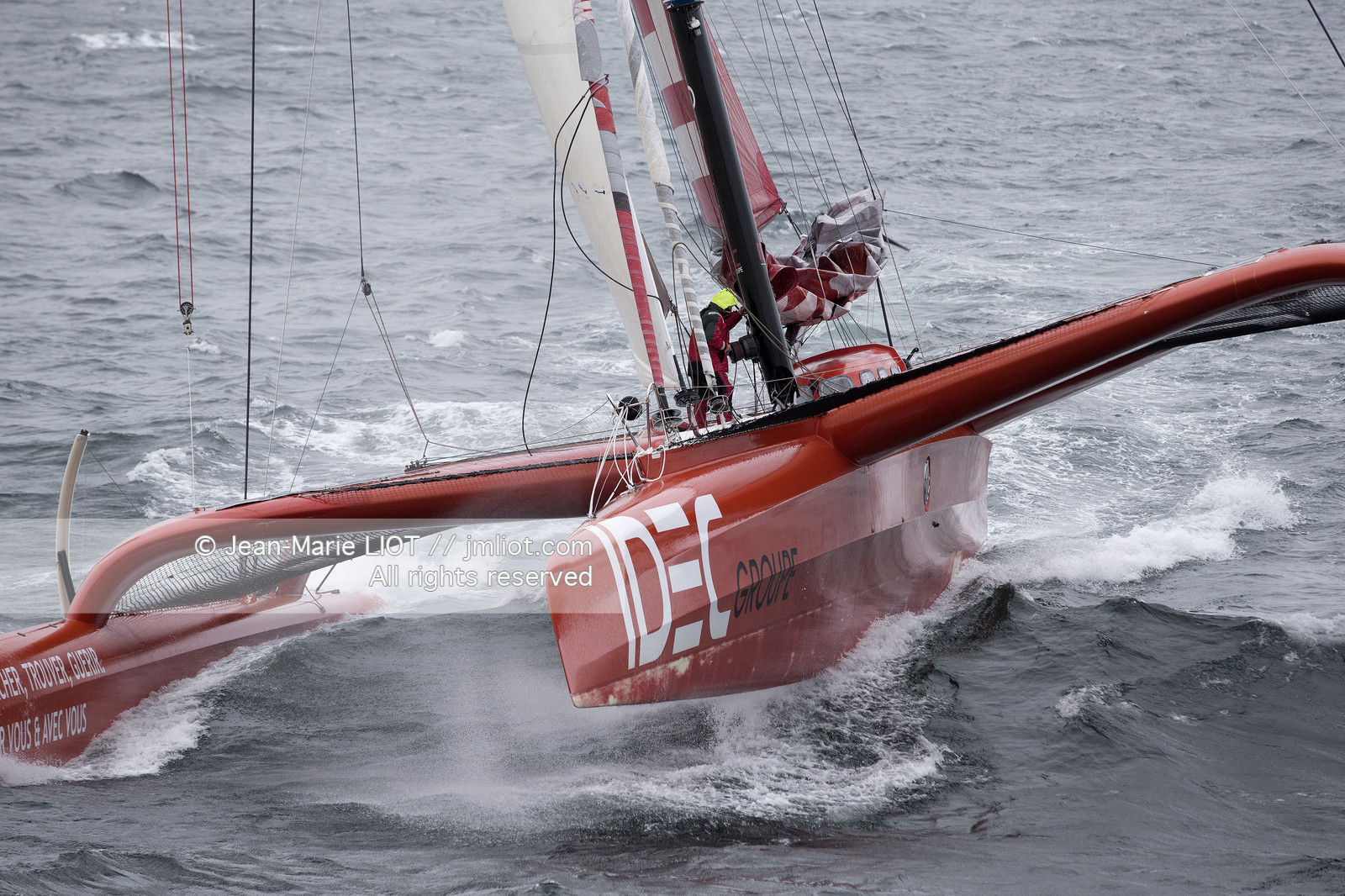 SAILING - NORTH ATLANTIC MULTI SOLO RECORD 2013