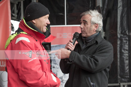 IDEC SPORT- ARRIVEE  RECORD TROPHEE JULES VERNE