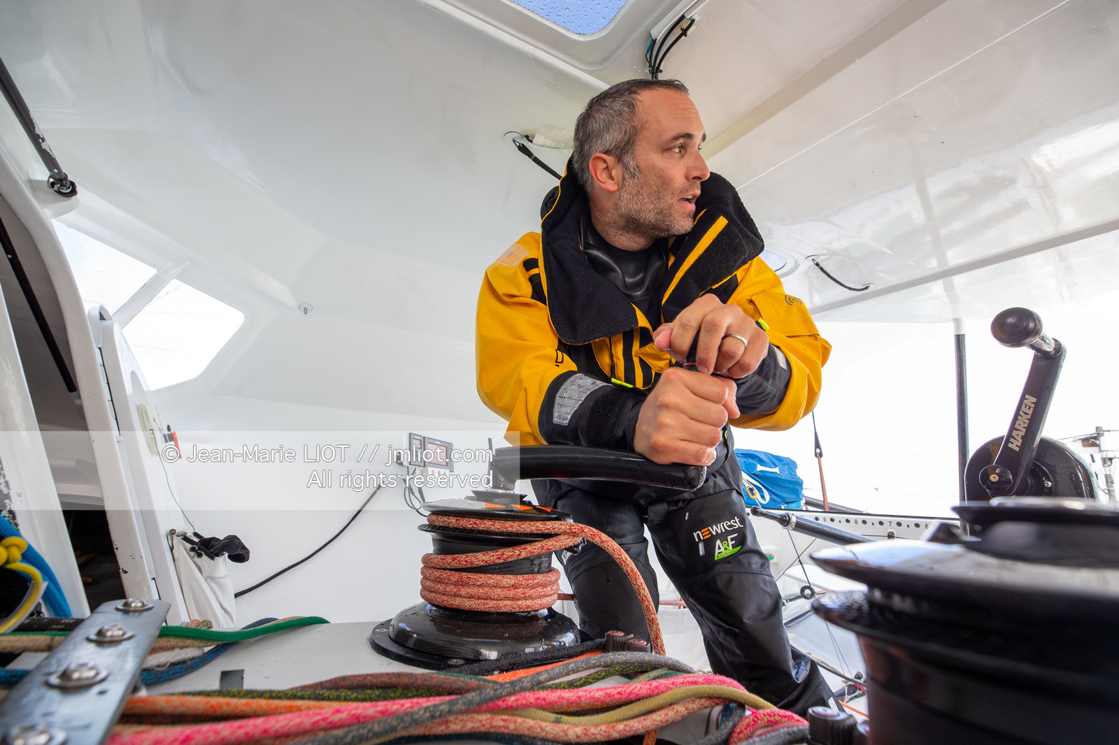 FABRICE AMEDEO ET ERIC PERON - TRANSAT JACQUES VABRE 2019 - A BORD