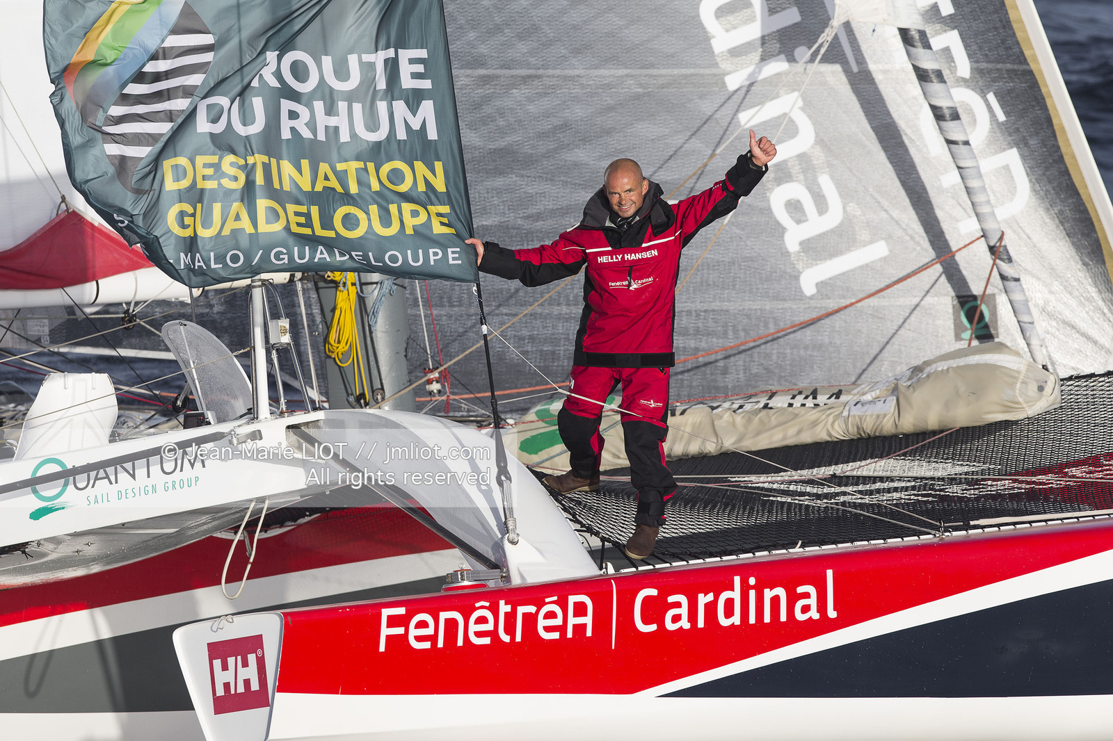 ROUTE DU RHUM 2014 - MULTI 50 FENETREA CARDINAL - ERWAN LE ROUX