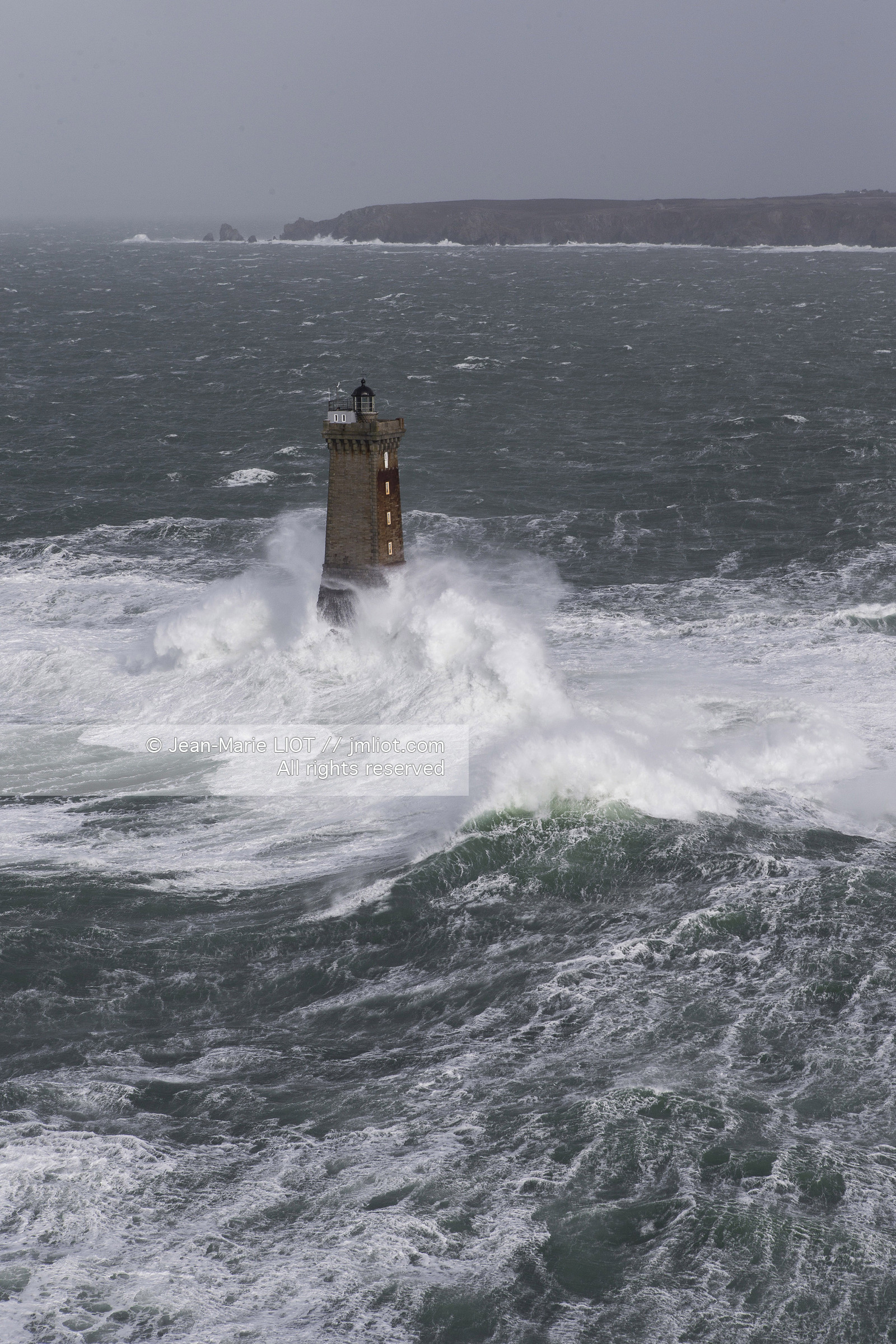 Les phares d'Iroise dans la tempête Ruth
