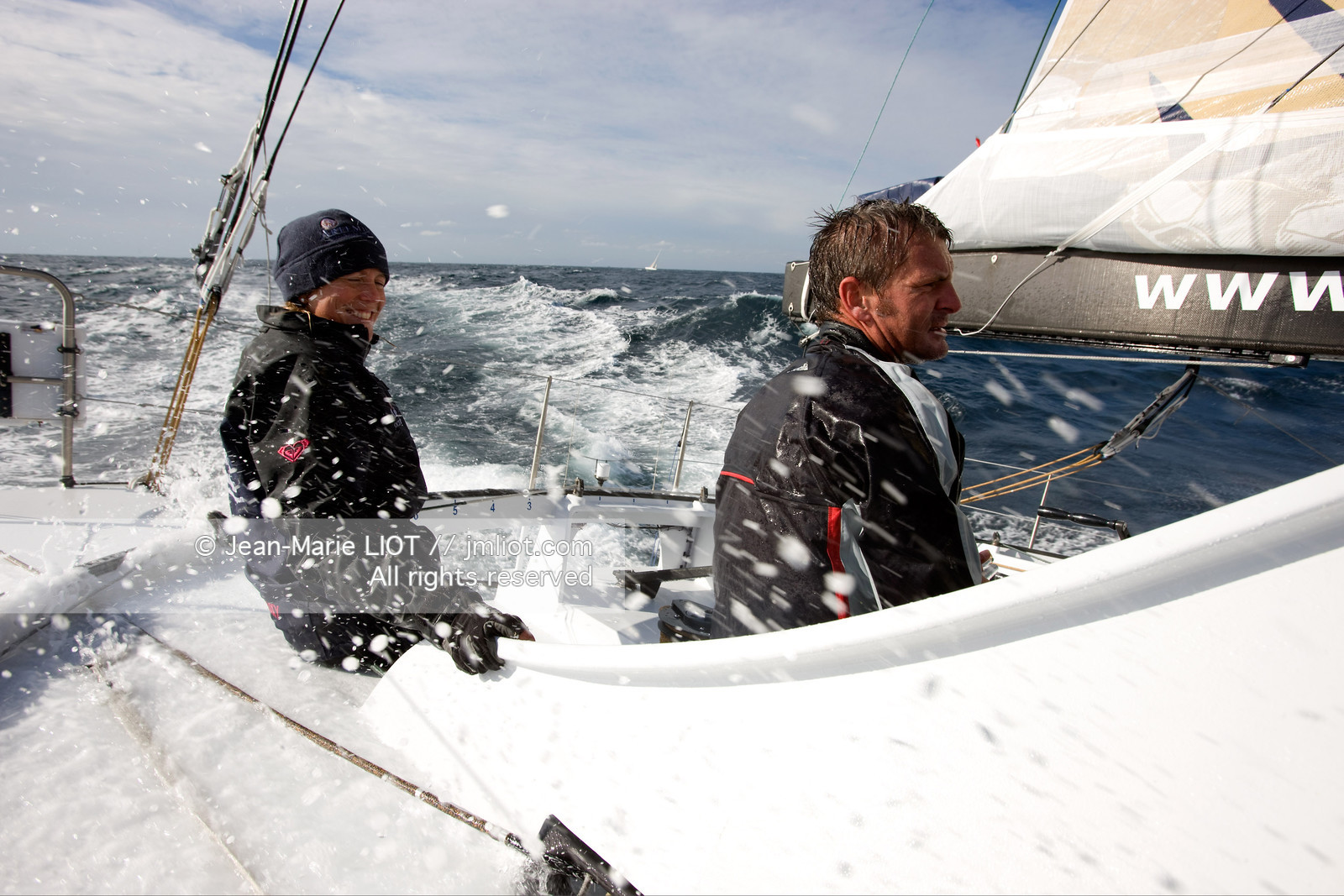 A BORD D'ARTEMIS AVEC SAM DAVIES ET SYDNEY GAVIGNET