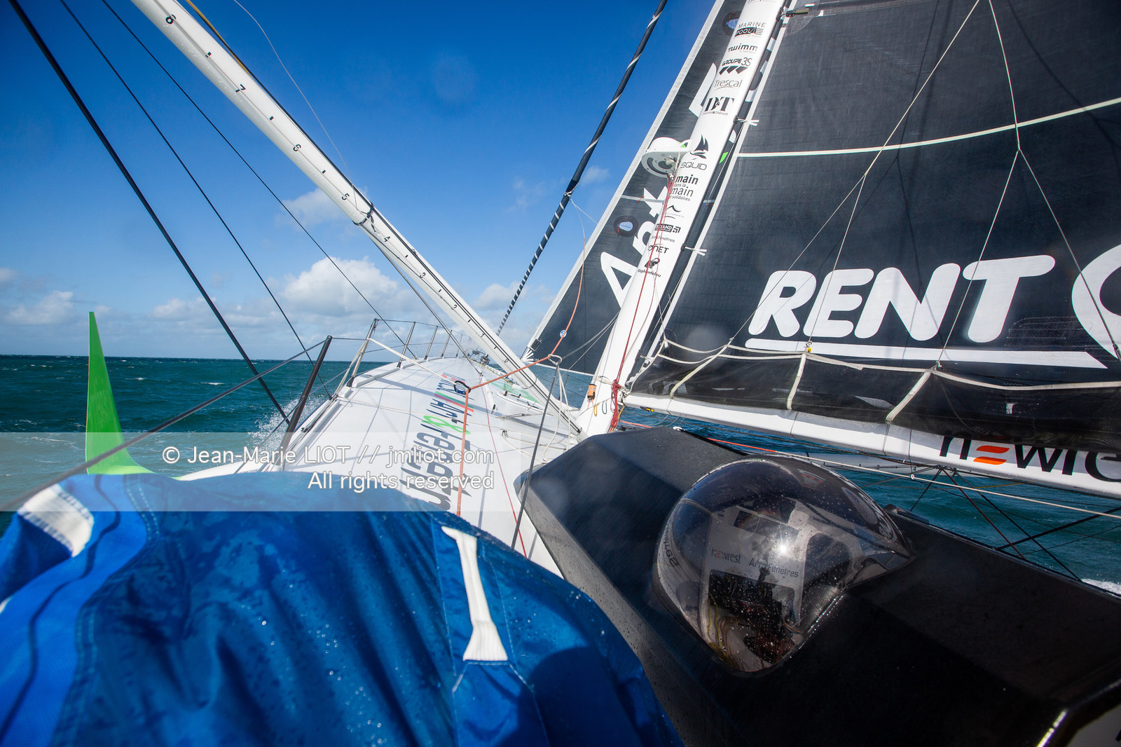 FABRICE AMEDEO ET ERIC PERON - TRANSAT JACQUES VABRE 2019 - A BORD